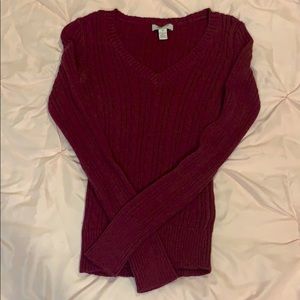 Burgundy Sweater